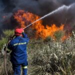 Πυρκαγιά σε δασική έκταση στον Τρίλοφο Καστοριάς