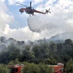 Υπό έλεγχο τέθηκε η πυρκαγιά σε δασική έκταση στην Ψάθα Αττικής