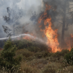 Πυρκαγιά σε αγροτική έκταση κοντά στο χωριό Κυπάρισσος Χανίων