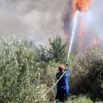 Άμεσα οριοθετήθηκε η πυρκαγιά σε χαμηλή βλάστηση στα Καλύβια Αττικής