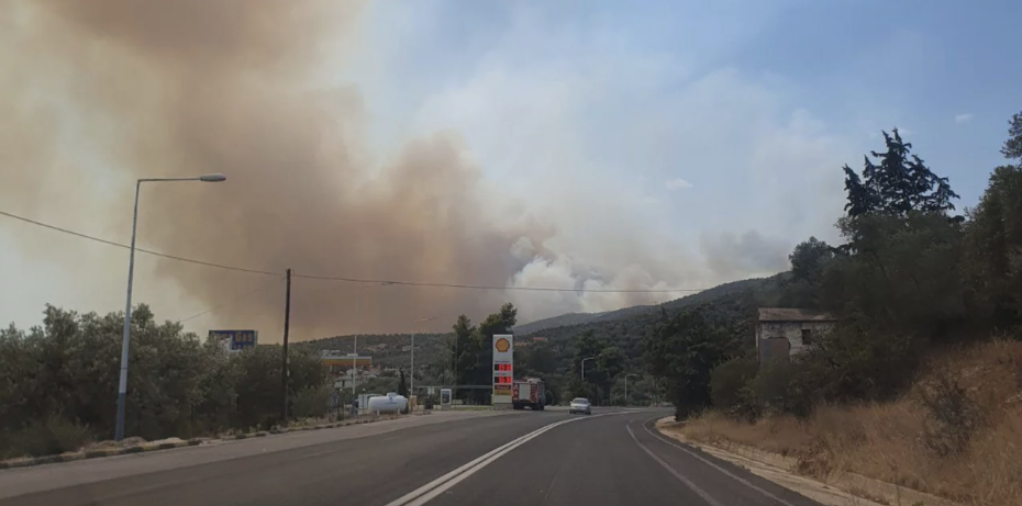 Μαίνεται ανεξέλεγκτη η πυρκαγιά στην Μαγνησία