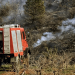 Πυρκαγιά σε χαμηλή βλάστηση στο Πέραμα Αττικής