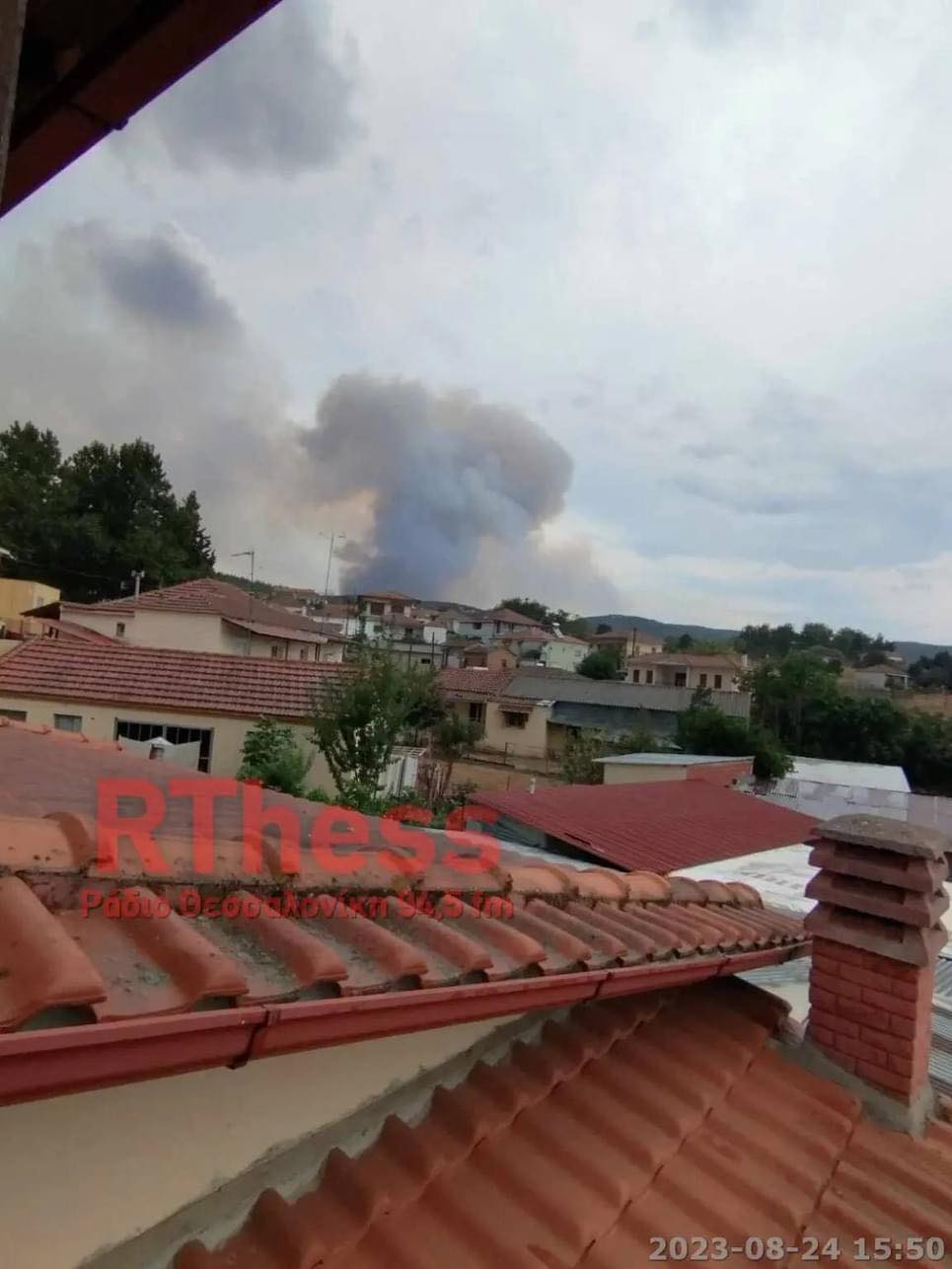 Πυρκαγιά σε αγροτοδασική έκταση στο χωριό Αρετή Θεσσαλονίκης