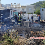 Πυρκαγιά σε αύλειο χώρο στην ευρύτερη περιοχή των γηπέδων της ΕΠΣ στην Ξάνθη