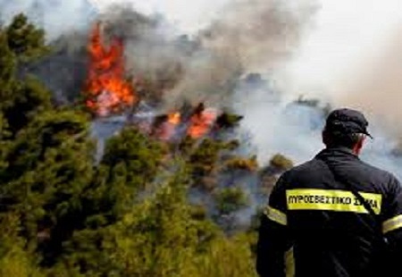 Υπό έλεγχο η πυρκαγιά σε αγροτική έκταση στην περιοχή Αμφιτρίτη Αλεξανδρούπολης