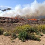 Σε εξέλιξη επιχείρηση για τη σύλληψη του δράστη της πυρκαγιάς που εκδηλώθηκε σήμερα στο Λαύριο