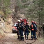 Πιέρια Όρη: Καλύτερη η εικόνα από την πυρκαγιά - Απέμειναν μικρές διάσπαρτες εστίες