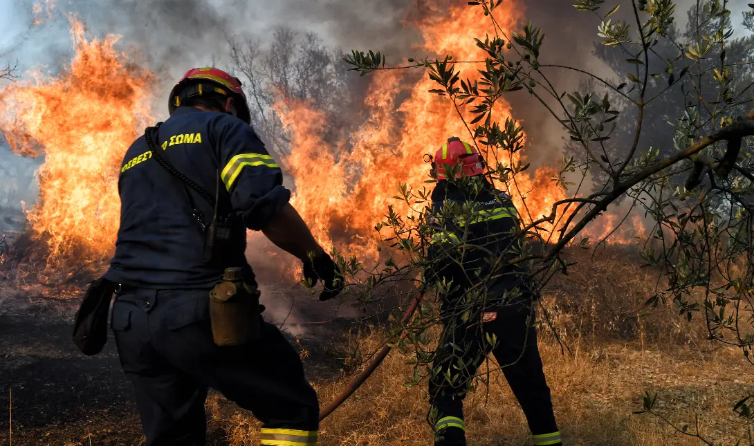 Πυρκαγιά σε αγροτοδασική έκταση στην περιοχή Νέος Ερινεός Αιγιαλείας Αχαΐας