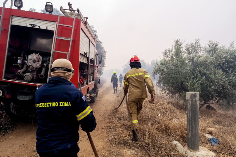 Υπό μερικό έλεγχο τέθηκε η πυρκαγιά σε δασική έκταση στο νησί των Οθωνών