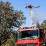 Πυρκαγιά σε αγροτοδασική έκταση στην περιοχή Ποντοηράκλεια Κιλκίς