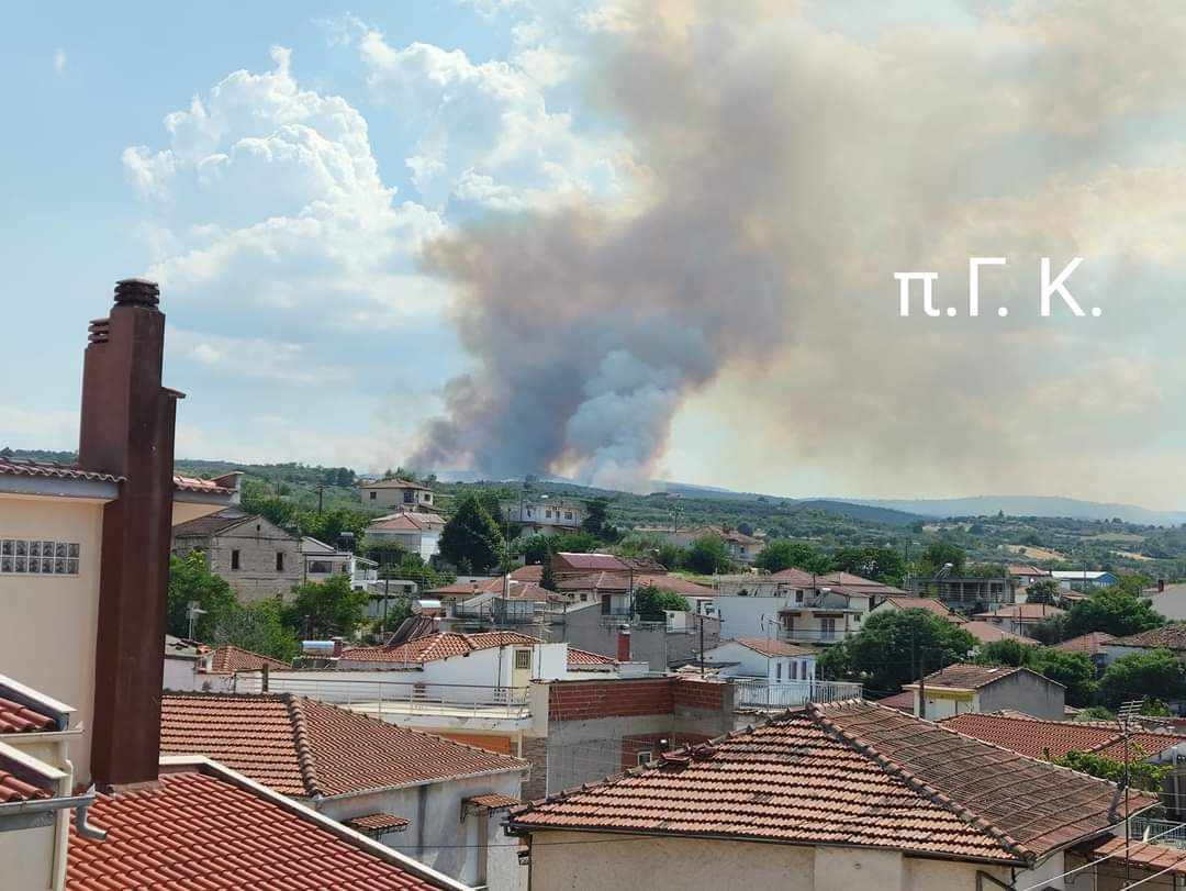 Πυρκαγιά σε αγροτοδασική έκταση στη Νιγρίτα Σερρών