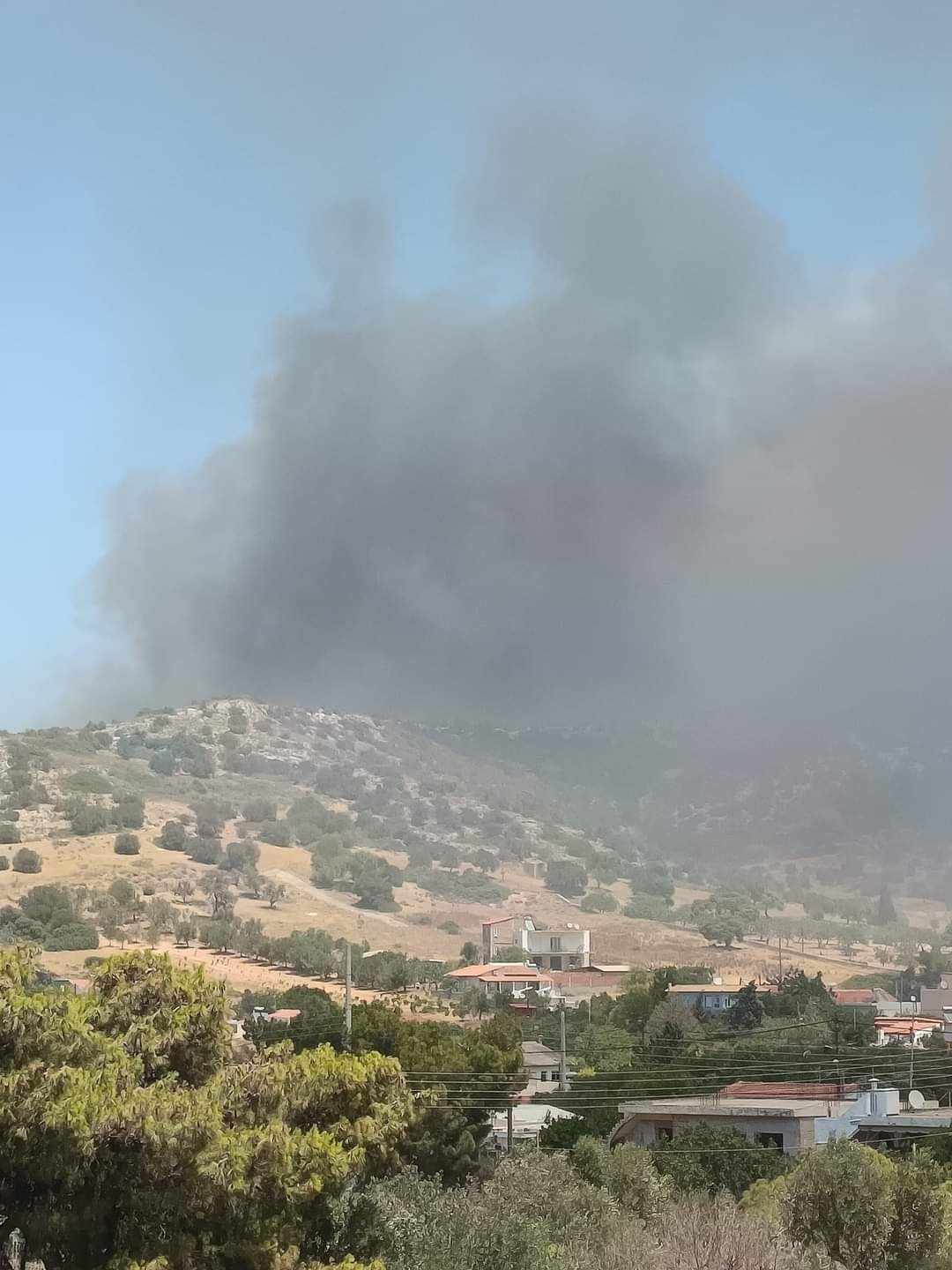 Πυρκαγιά σε χαμηλή βλάστηση σε παράδρομο της Λεωφόρου Βάρης -Κορωπίου