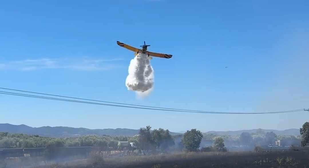 Πυρκαγιά σε αγροτοδασική έκταση στην Αρίσβη Λέσβου