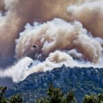 Πυρκαγιά σε δασική έκταση στην περιοχή Κατσιμίδι Πάρνηθας