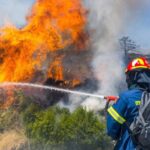 Πυρκαγιά σε χαμηλή βλάστηση στην περιοχή Μουτσούνας Νάξου