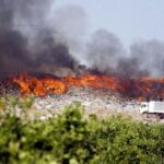 Πυρκαγιά σε χώρο εναπόθεσης απορριμμάτων (Χ.Υ.Τ.Α.) στη Νεμέα Κορινθίας