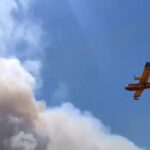 Πυρκαγιά σε δασική έκταση στην περιοχή Μεσαύλια Χανίων Κρήτης