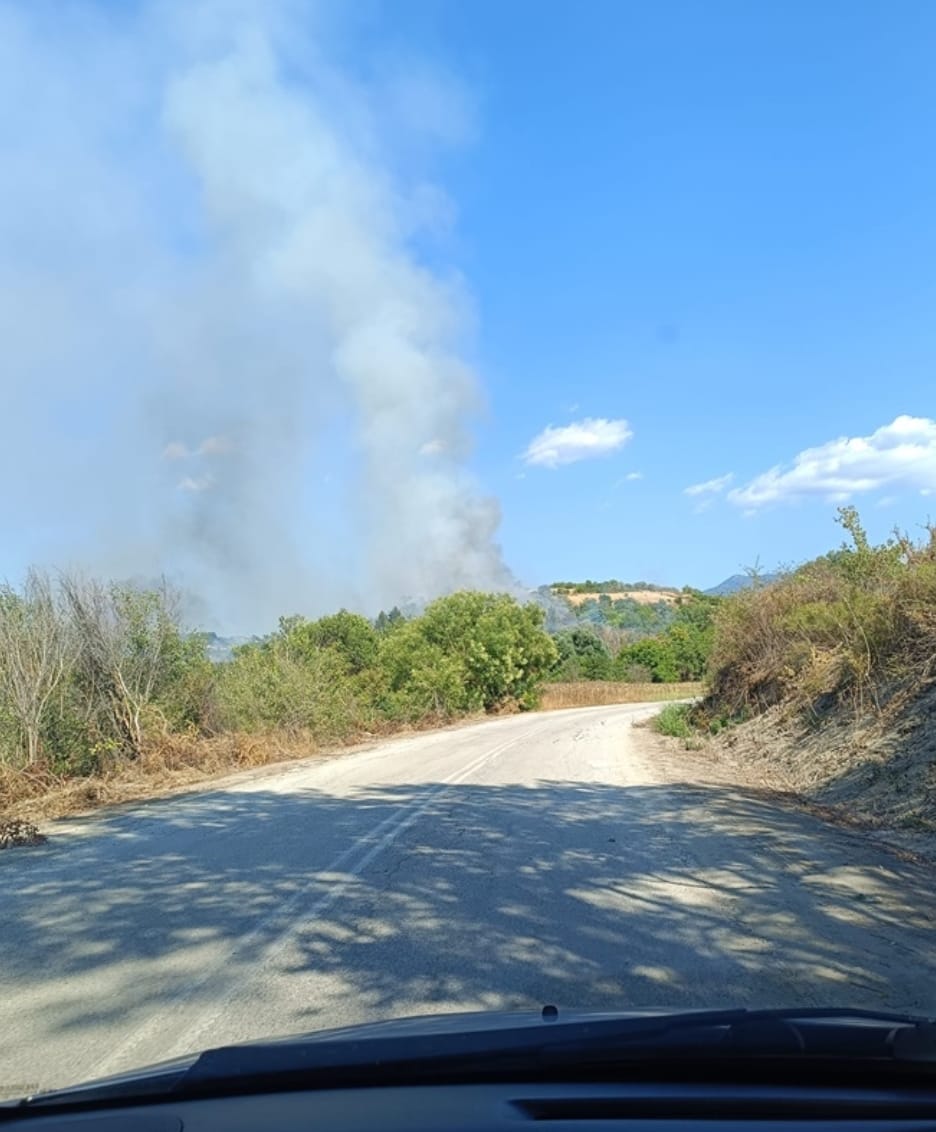 Πυρκαγιά σε αγροτοδασική έκταση στην Κρηνίδα Σερρών