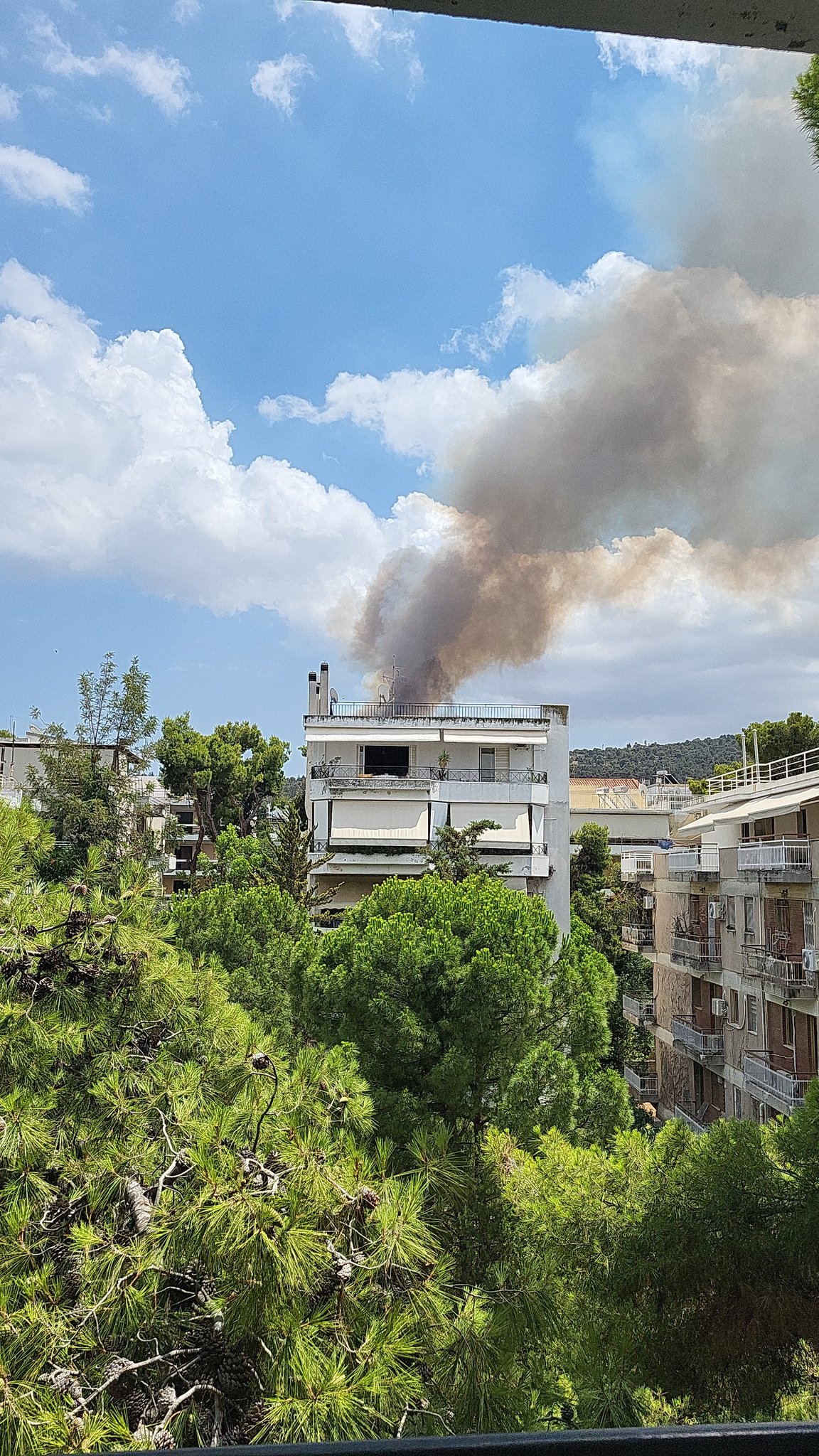 Πυρκαγιά σε δασική έκταση στην περιοχή Γλυκά Νερά Αττικής