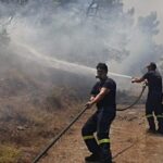 Πυρκαγιά σε δασική έκταση στην περιοχή Κουλούρα Κέρκυρας