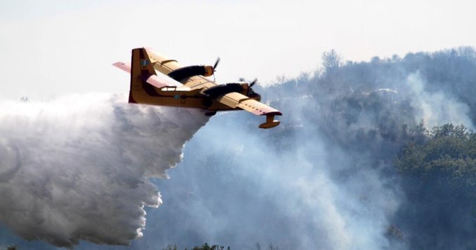 Πυρκαγιά σε δασική έκταση στην περιοχή Κυριακή Σουφλίου