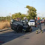 Τροχαίο δυστύχημα στη Λάρισα: Χωρίς τις αισθήσεις του ανασύρθηκε ο οδηγός Ι.Χ οχήματος