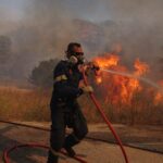 Πυρκαγιά σε δασική έκταση στην περιοχή Αγία Τριάδα Αιτωλοακαρνανίας