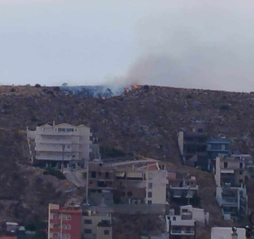 Πυρκαγιά σε δασική έκταση στο Κερατσίνι Αττικής