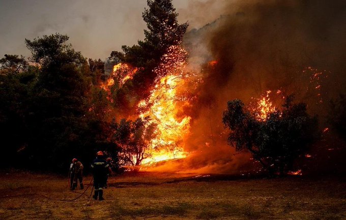 Πυρκαγιά σε αγροτοδασική έκταση στην περιοχή της Τανάγρας Βοιωτίας