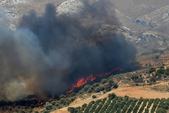 Πυρκαγιά σε δασική έκταση στην περιοχή Πλαίσιο Φιλιατών Θεσπρωτίας