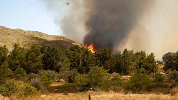 Πυρκαγιά σε αγροτοδασική έκταση στην περιοχή Κατάκαλο Ακτίου Βόνιτσας