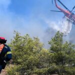 Πυρκαγιά σε αγροτοδασική έκταση στην περιοχή Αμυγδαλίτσα Ναυπλίου Αργολίδας