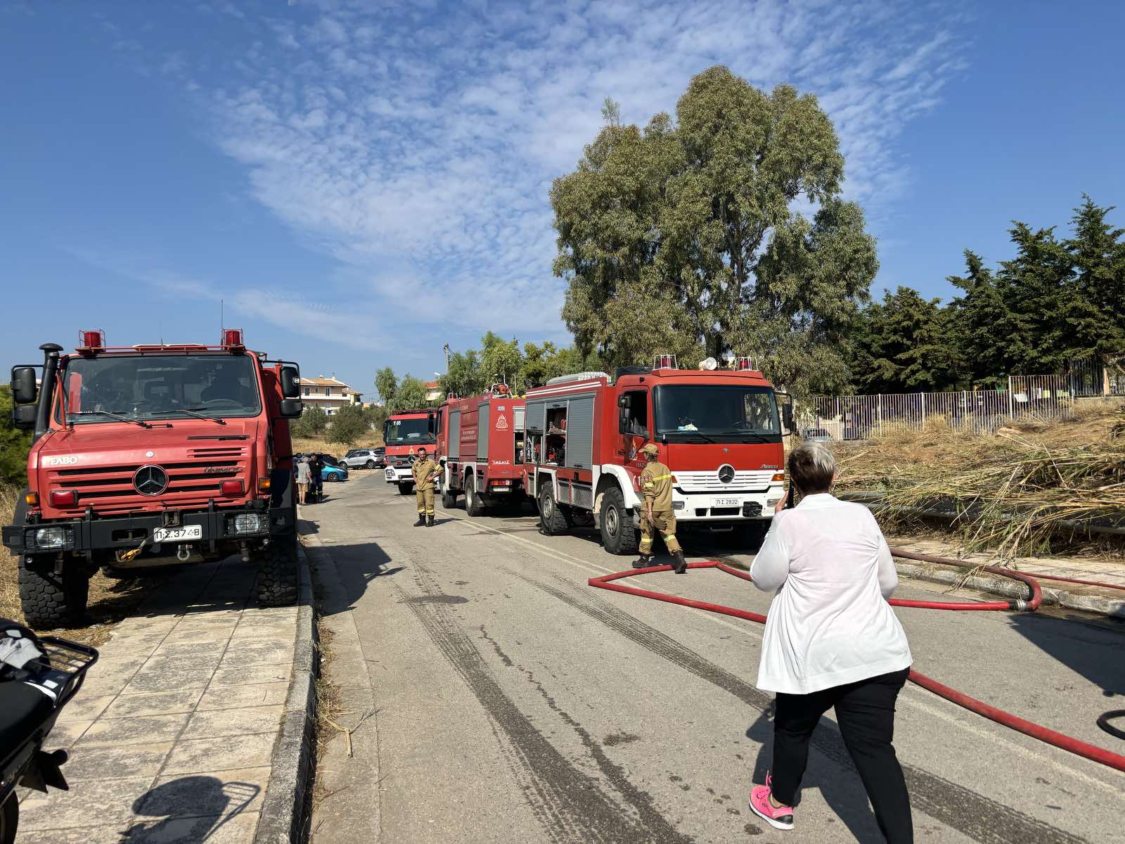 Πυρκαγιά σε χαμηλή βλάστηση στο Καπανδρίτι Αττικής