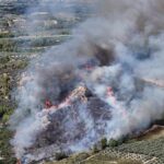 Πυρκαγιά σε δασική έκταση στην περιοχή Γεράκι Ηλείας