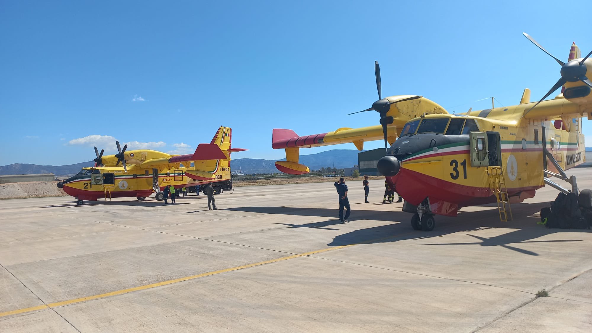 Συνδρομή του Ευρωπαϊκού Μηχανισμού Πολιτικής Προστασίας στη δασική πυρκαγιά της Κορινθίας από Ιταλία και Κροατία