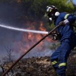 Πυρκαγιά σε χαμηλή βλάστηση στην περιοχή Κολύμπος Χανίων Κρήτης