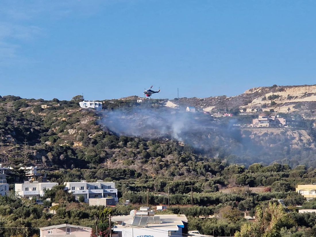 Πυρκαγιά σε αγροτοδασική έκταση στην περιοχή Κέφαλος στην Κω