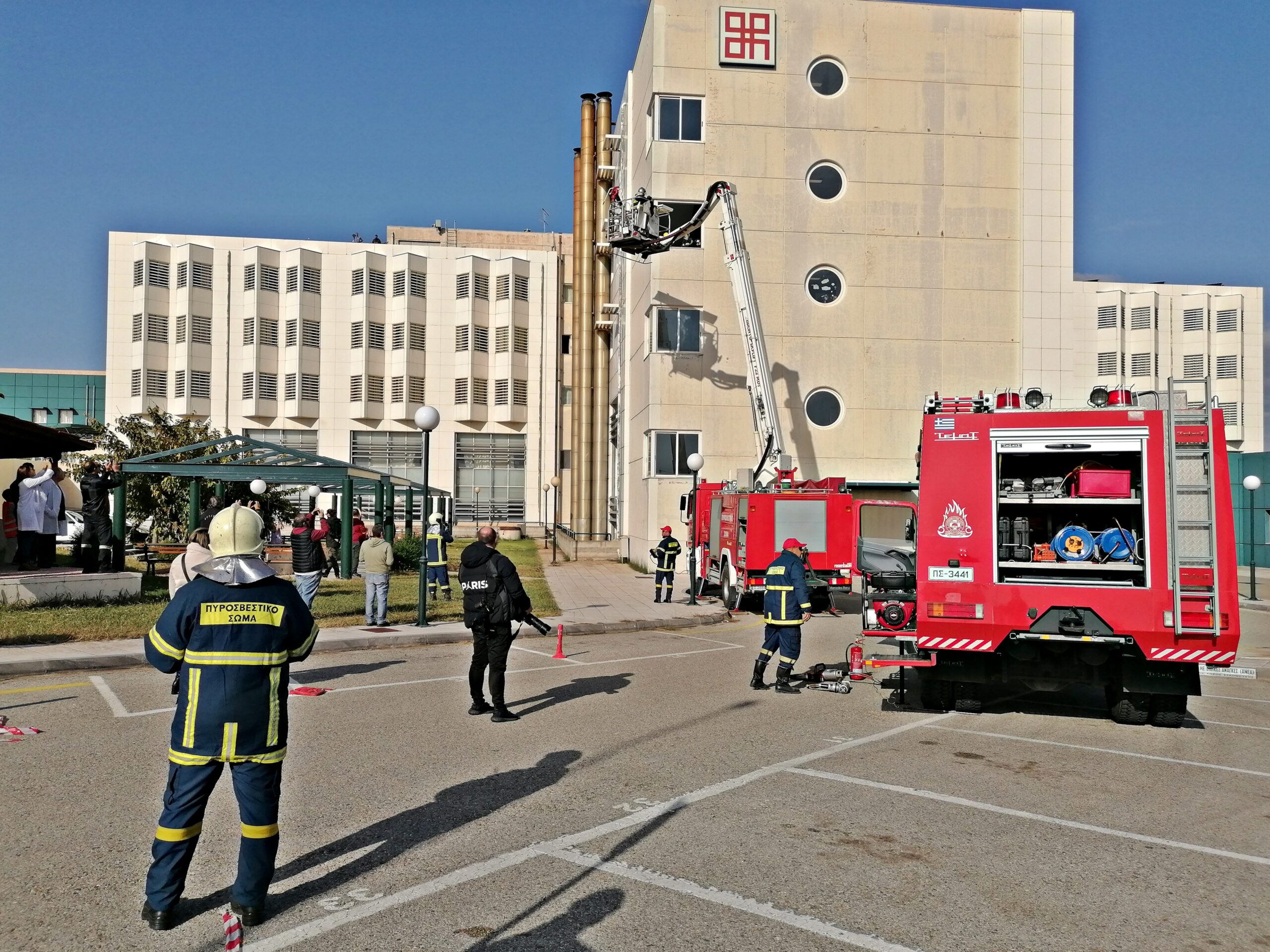 Με επιτυχία και άρτια οργανωτικά η άσκηση ετοιμότητας στο Νοσοκομείο Πύργου