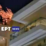 Πυρκαγιά σε καμινάδα πολυκατοικίας επί της οδό Κοραή στην Καλαμάτα