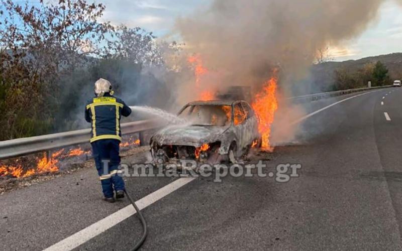 Πυρκαγιά σε Ι.Χ όχημα στο 251ο χλμ. της Ε.Ο. Αθηνών – Θεσσαλονίκης