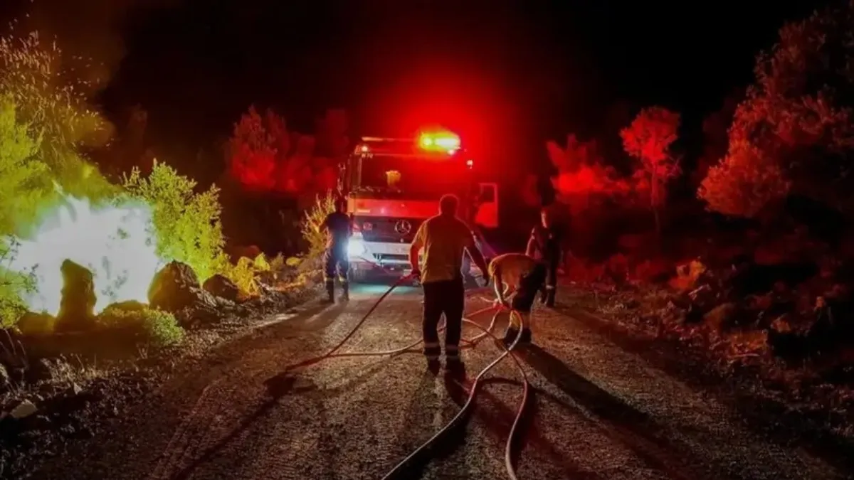 Πυρκαγιά σε χορτολιβαδική έκταση στις Καρίνες Ρεθύμνου Κρήτης