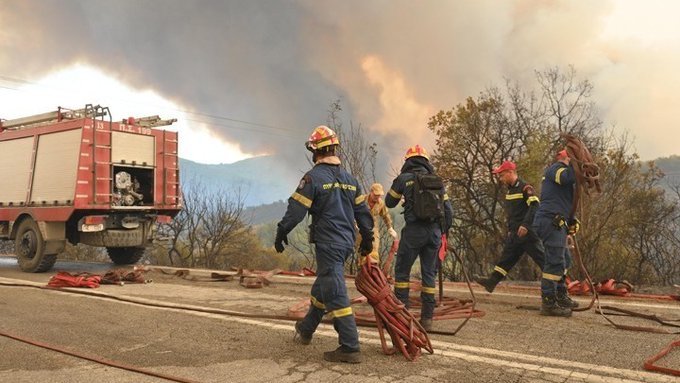 Πυρκαγιά σε δασική έκταση στην περιοχή Kεφαλόβρυσο Αχαΐας