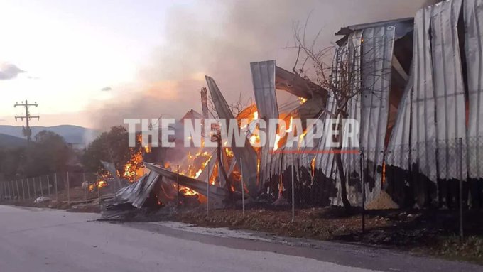 Πυρκαγιά σε κτηνοτροφική μονάδα στην περιοχή Αχίλλειο Μαγνησίας