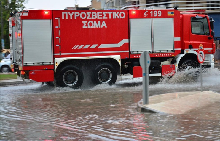 Επιχειρησιακή ετοιμότητα του Πυροσβεστικού Σώματος σύμφωνα με το έκτακτο δελτίο επιδείνωσης καιρού που εκδόθηκε από την ΕΜΥ