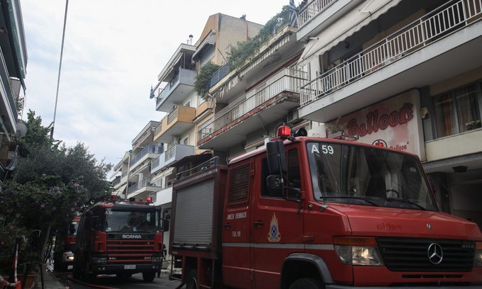 Πυρκαγιά σε διπλοκατοικία επί της οδού Προύσης στην Φλώρινα