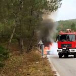 Πυρκαγιά σε Ι.Χ όχημα πλησίον της περιοχής Βράσταμα Χαλκιδικής